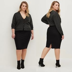 Torrid Black Pencil Skirt